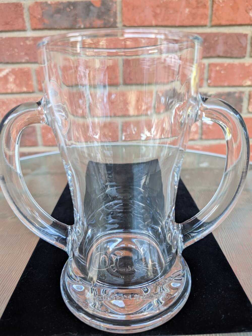 Vintage D&D Supplies Two Handle Glass Beer Mug